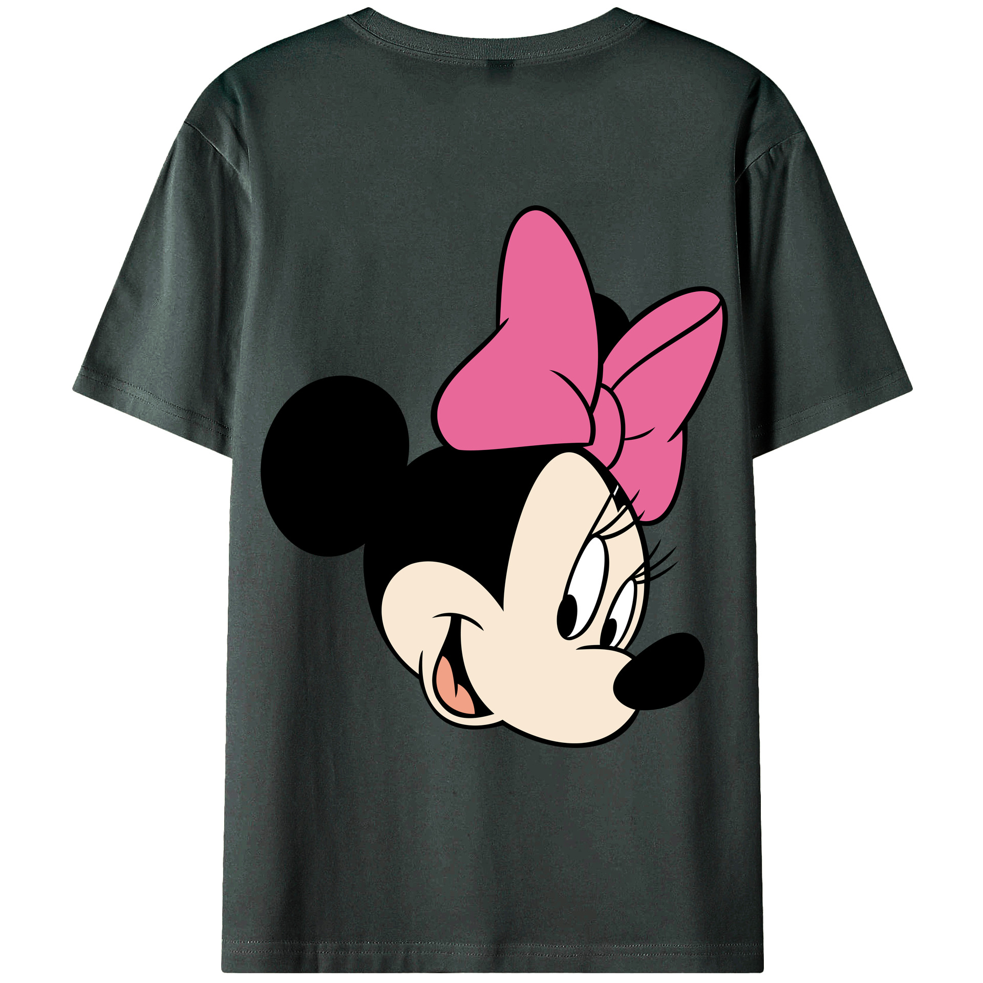 ミッキーマウス Mickey Mouse 綿100％ メンズ半袖Tシャツ（バックプリント） 通気性